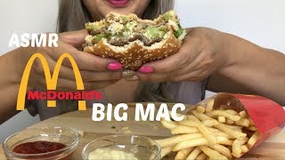 ASMR McDonalds BIG MAC No Talking  Eating Sounds NE LetsEat [upl. by Nitnilc]