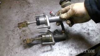 How To Replace Clutch Hydraulics Honda Civic  EricTheCarGuy [upl. by Eelhsa]