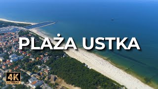 Plaża Ustka z drona  Lato  LECE W MIASTO™ 4k [upl. by Zerimar]