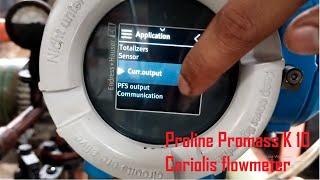 Proline Promass EndressHauser Flowmeter  4 to 20 mA Setting  Display Rotation  Parameters [upl. by Asir]