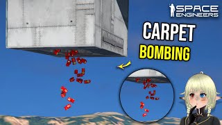 Ship Carpet Bombs Tested Versus Base Turret Defense Space Engineers [upl. by Daas]