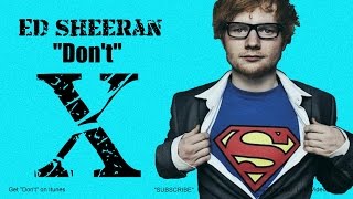 Ed Sheeran  quotDontquot Lyrics [upl. by Naot251]