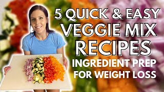 5 HEALTHY VEGGIE MIX RECIPES  Ingredients I Prep to Lose Weight [upl. by Carnes]