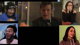 Doctor Who Eleven Regenerates Reaction Mashup  Time Of The Doctor [upl. by Ynoffit]