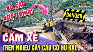 CẢNH BÁO Nhiều cây cầu lớn phía Bắc hư hại khi va chạm với tàu bè trôi dạt theo nước lũ [upl. by Arlyn]