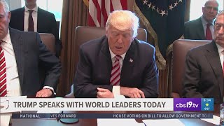 Presidentelect Trump talking with world leaders [upl. by Aivataj]