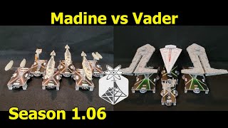 Star Wars Armada quotSpeed vs Firepowerquot Madine vs Vader  ION Radio Battle Report [upl. by Ainesey943]