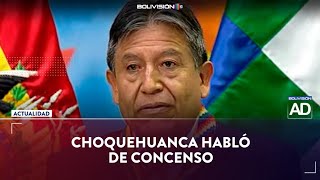 David Choquehuanca habló de consenso en su discurso a la población [upl. by Assin]