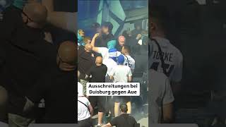 Schwere Ausschreitungen bei Duisburg gegen Aue fussball 3liga [upl. by Schober]