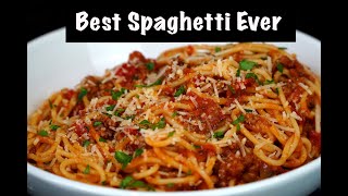 How To Make Spaghetti w Homemade Meat Sauce  Best Spaghetti Recipe Ever MrMakeItHappen Spaghetti [upl. by Anjela]