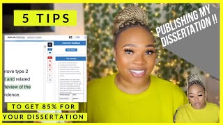 HOW TO GET 85 FOR YOUR DISSERTATION 5 BASIC TIP  PUBLISHING MY DISSERTATION AS A JOURNAL [upl. by Anirbes]