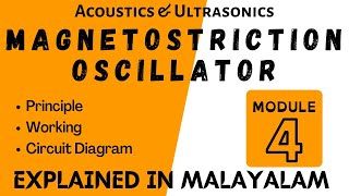 Magnetostriction Oscillator  Acoustics and Ultrasonics  Engineering Physics module 4  Target KTU [upl. by Teddie]