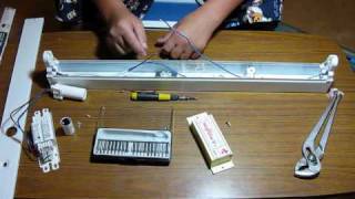 Converting A Fluorescent Light To 12v DC Solar Panel System [upl. by Seroled]