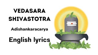 Shiva stotram  Veda Shiva stotram  with English lyrics  guided chanting [upl. by Olinad]