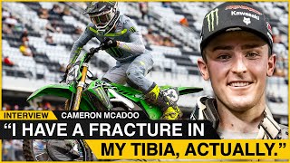 “I have a fracture in my tibia actually”  Cameron McAdoo on Daytona [upl. by Rosati]