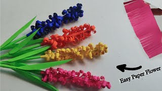 Easy paper flower Flower making with paper 💐how to make paper flower step by step [upl. by Yessac16]