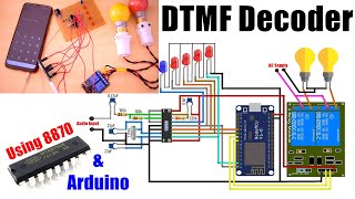 DTMF 8870 Decoder using Arduino and Relay [upl. by Daphie121]