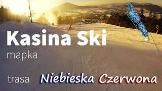 Kasina Ski  wyjazd i zjazd  trasy mapka 2019 [upl. by Ydner488]