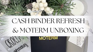 2024 Cash Envelope Binder Setup amp Category Refresh  Moterm Pocket Luxe Ring Binder Planner Unboxing [upl. by Eugenle]