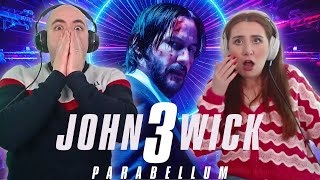 John Wick Chapter Three PARABELLUM  REACTION  First Time Watching [upl. by Annod937]