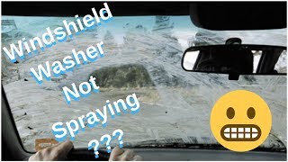 Windshield Washer Fluid Not Coming Out System Diagnosis [upl. by Guinn]