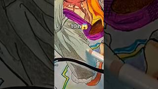 Draw Luffy 10s VS 20h  one piece shorts luffy [upl. by Aguayo574]