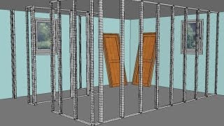 cloisons placoplâtre  comment faire [upl. by Ahsekal]