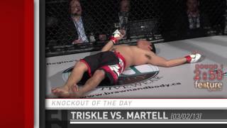 Knockout of the Day Travis Triskles 5Second Starching of Randell Martell at Hard Knocks 31 [upl. by Agni]