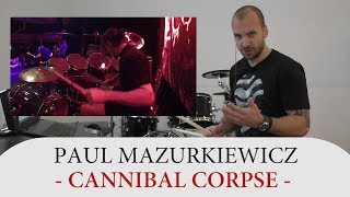 Drum Teacher Reacts to Paul Mazurkiewicz  Drummer of Cannibal Corpse [upl. by Ahsinek]