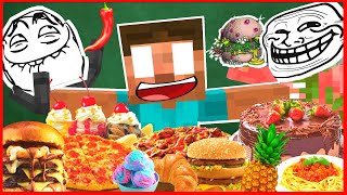 Monster School  ALL COOKING CHALLENGE EPISODES 15 Minecraft Animation [upl. by Ayital217]