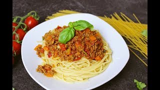 ♥ Spaghetti Bolognese Rezept  Bolognese Sauce ♥ [upl. by Helen552]