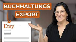 Etsy Verkäufer Warum der BuchhaltungsExport ein Muss ist [upl. by Shelba772]