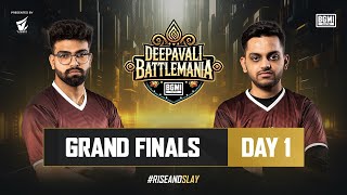 Deepavali BattleMania 2024  HINDI  Grand Finals D1  BGMI  Ft IQOO SouL Carnival 8Bit etc [upl. by Eiznyl]