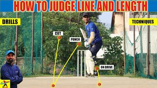 HOW TO JUDGE BALL’S LINE AND LENGTH IN BATTING  TECHNIQUE DRILLS AND TIPS  HINDI CRICKET COACHING [upl. by Warder745]