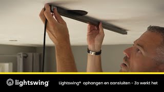 Lightswing® ophangen en aansluiten  Zo werkt het Lightswing® ophangsysteem voor lampen [upl. by Brookhouse]