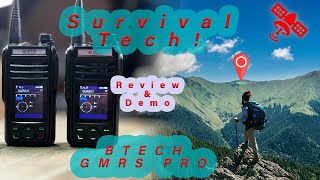 Survival Tech BTECH GMRS Pro Radio Review and Demo [upl. by Aicetal241]