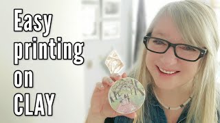 3 EASY ways to PRINT your own images on polymer CLAY  Photo transfer tutorial [upl. by Abba]