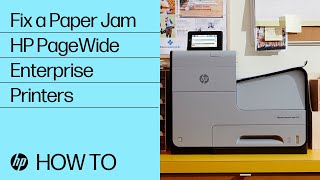 Fixing a Paper Jam  HP PageWide Enterprise Printers  HP Support [upl. by Trixi]