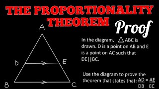 The Proportionality Theorem PROOF [upl. by Ayortal508]