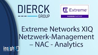 Extreme Networks XIQ NetzwerkManagement – NAC  Analytics  InsightD Webinar [upl. by Osy]