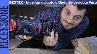 RECENSIONE  BESTEK MRZ3013HU Inverter da Auto da 300W 12V 220V230V a Onda Sinusoidale Pura [upl. by Cadman203]