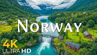 NORWAY 4K Amazing Aerial Film  Most peaceful Country in the World  Video 4K HDR [upl. by Ahsiuqal3]