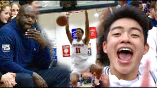 SHAQ watches Shareef ONeal amp YUUKI Come Up CLUTCH In Front Of Sold OUT CROWD [upl. by Ortrud]