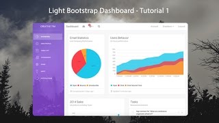 How to create a Responsive Admin Template using Light Bootstrap Dashboard  13 [upl. by Rayburn542]