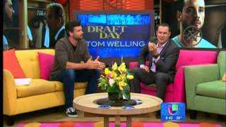 Tom Welling on quotDespierta Americaquot to promote quotDraft Dayquot Miami March 25 2014 Full Interview [upl. by Ahseined234]