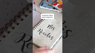 Cuadernos para Recetas 👩🏻‍🍳👩🏻‍🍳 [upl. by Ahtnama]