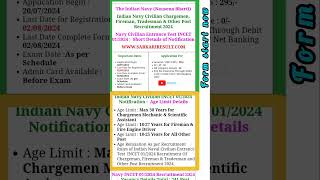 Indian Navy Civilian Entrance Test INCET 012024 Online Form 2024 [upl. by Alohs444]