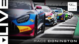 LIVE  Race  Donington Park  2024 British GT [upl. by Rubi422]