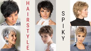 Messy Short Spiky Hairstyles Ideas  Spiky Short Haircuts Ideas [upl. by Helgeson]