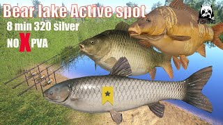 Russian Fishing 4 RF4 INSANE FARMING SILVER SPOT ON BEAR LAKE NO PVA [upl. by Adlesirg]